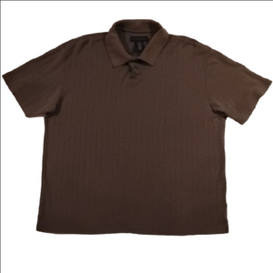 jf j.ferrar Men's Ribbed Short-Sleeve Polo in Hunter Green